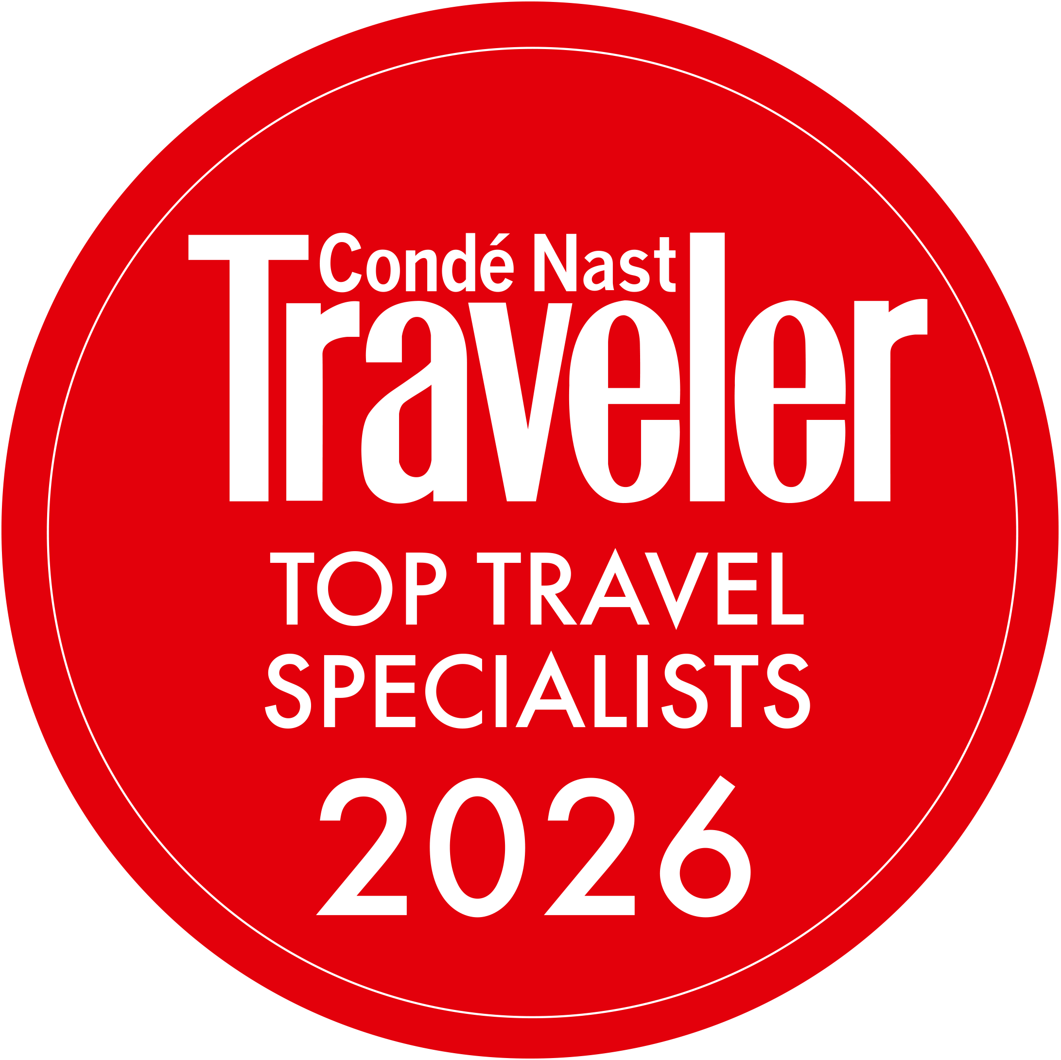 Condé Nast Traveler Top Travel Specialists 2026