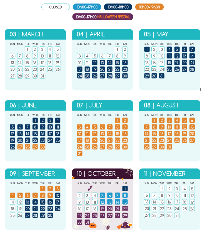 Algarve Zoomarine Schedules