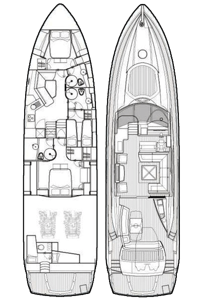 Sunseeker Predator 72 Layout