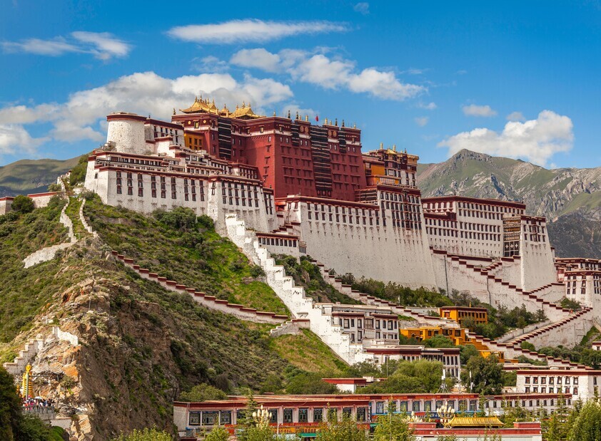 Route du Patrimoine du Tibet :
Lhassa, Tsedang, Gyantse et Shigatsé